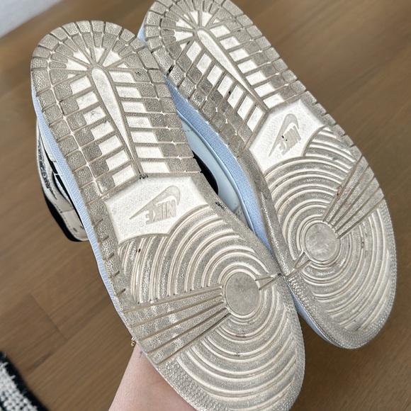 Nike Air Jordan 1 Mid Sneakers in Beige & Black Colorway - Picture 12 of 12